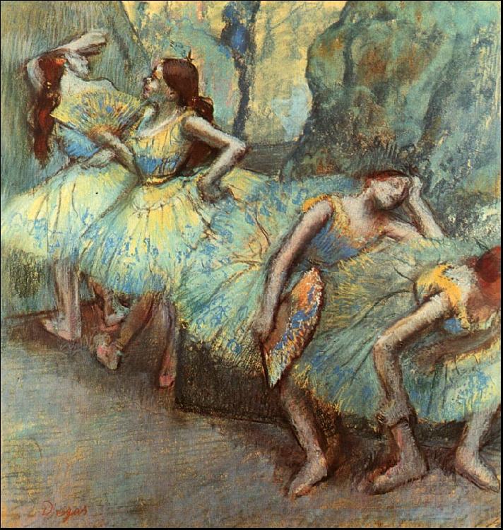 Edgar Degas Ballet Dancers in the Wings